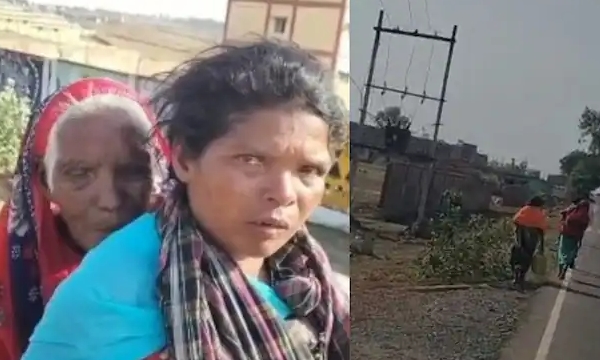 Woman carries mother-in-law, 90, on back for 9 km to draw her pension from bank